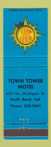 Matchbook Cover - Town Tower Motel South Bend IN Quality Court
