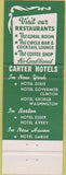 Matchbook Cover - hotel Governor Clinton New York City