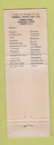 Matchbook Cover - Furness Lines Freight Cruise WEAR #1