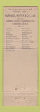 Matchbook Cover - Furness Lines Freight Cruise #2
