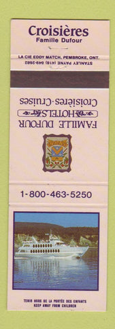 Matchbook Cover - Famille Dufour Hotels Cruises
