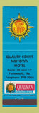 Matchbook Cover - Quality Court Motel Midtown Portsmouth NH
