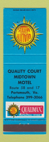 Matchbook Cover - Quality Court Motel Midtown Portsmouth NH