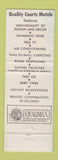 Matchbook Cover - Quality Court Motel Midtown Portsmouth NH
