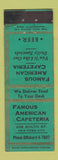 Matchbook Cover - Famous American Cafeteria New York City WEAR