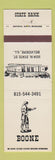 Matchbook Cover - Boone State Bank Belvidere IL Daniel