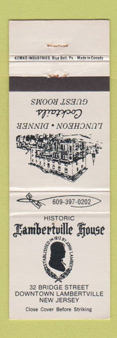 Matchbook Cover - Lambertville House NJ