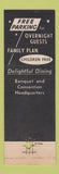 Matchbook Cover - Sterling Hotels Hazleton Allentown Wilkes Barre PA