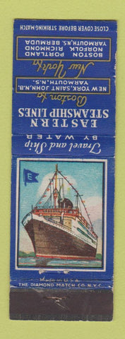 Matchbook Cover - Eastern Steamship Lines Boston New York WEAR