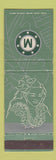 Matchbook Cover - Matson Lines Cruise girlie WORN BACK