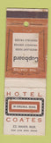 Matchbook Cover - Hotel Coates Virginia MN WEAR