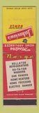 Matchbook Cover - Norge Appliances Lakeview's