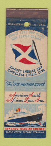Matchbook Cover - American South African Line Freight