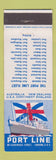 Matchbook Cover - Port Line London UK Freight