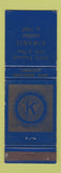 Matchbook Cover - Kiwanis International New England District Providence RI WEAR