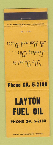 Matchbook Cover - Layton Fuel Oil