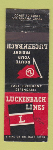 Matchbook Cover - Luckenbach Lines Freight  WEAR