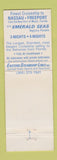 Matchbook Cover - Eastern Steampship Lines Emerald Seas WEAR