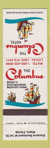 Matchbook Cover - Columbus Hotel Miami FL WEAR