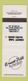 Matchbook Cover - Ernest Tubb Record Shops Nashville TN