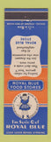 Matchbook Cover - Royal Blue Susie Q Grocery