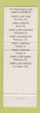 Matchbook Cover - Spirits of New York NJ Cruise New York City Weehawken NJ