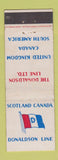 Matchbook Cover - Scotland Canada Donaldson Line WEAR