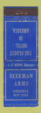 Matchbook Cover - Beekman Arms Rhinebeck NY Federal WORN