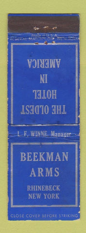 Matchbook Cover - Beekman Arms Rhinebeck NY Federal WORN