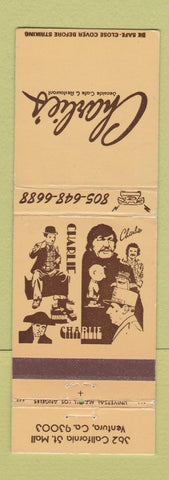 Matchbook Cover - Charlie's Seaside Cafe Ventura CA