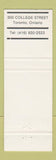 Matchbook Cover - Don Quijote Toronto ON