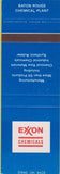 Matchbook Cover - Exxon Chemicals Baton Rouge LA