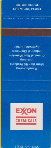 Matchbook Cover - Exxon Chemicals Baton Rouge LA