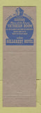 Matchbook Cover - Hillcrest Hotel Toledo OH Victorian Room