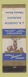 Matchbook Cover - Hartford Insurance JB Cockrum Johnson KS