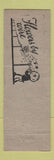 Matchbook Cover - University Park Florist San Antonio TX