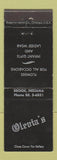 Matchbook Cover - Olevia's Women's Clothes Flowers Brook IN