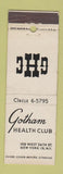 Matchbook Cover - Gotham Health Club New York City