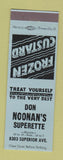 Matchbook Cover - Don Noonan's Superette Frozen Custard