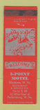 Matchbook Cover - 3 Point Motel Ellenboro WV WEAR