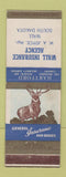 Matchbook Cover - Hartford Insurance Wall Agency Wall SD