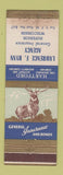 Matchbook Cover - Hartford Insurance Lawrence Ryan Superior WI