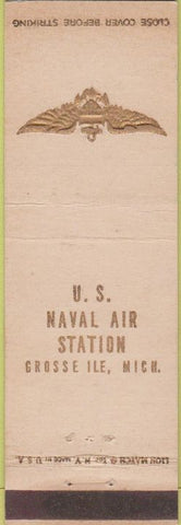 Matchbook Cover - US Naval Air Station Crosse Ile MI