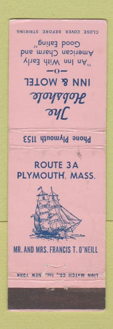 Matchbook Cover - Hobshole Inn Motel Plymouth MA WORN