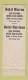 Matchbook Cover - Hotel Harrison Indianapolis IN Viking Tap Room