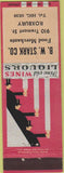 Matchbook Cover - BW Stark Co Roxbury Boston MA