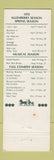 Matchbook Cover - Allenberry Stone Lodge Boiling Springs PA