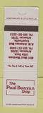 Matchbook Cover - Paul Bunyan Shop Little Rock Fayetteville AR