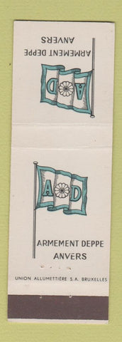Matchbook Cover - Arment Deppe Anvers Line Belgium