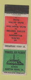 Matchbook Cover - Hampton Roads VA Ferry Norfolk